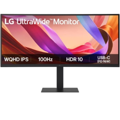 Monitor Profesional Ultrapanorámico Curvo LG UltraWide 34U650A-B 34'/ WQHD/ Multimedia/ Regulable en altura/ Negro | Monitores