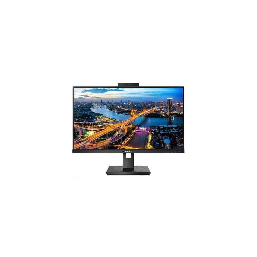 Monitor Profesional Philips 242B1H 23.8'/ Full HD/ Webcam/ Multimedia/ Regulable en altura/ Negro | Monitores