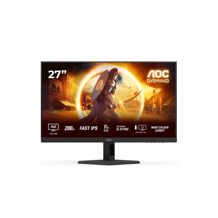 Monitor Gaming AOC 27G4HRE 27'/ Full HD/ 1ms/ 200Hz/ IPS/ Multimedia/ Negro | Monitores