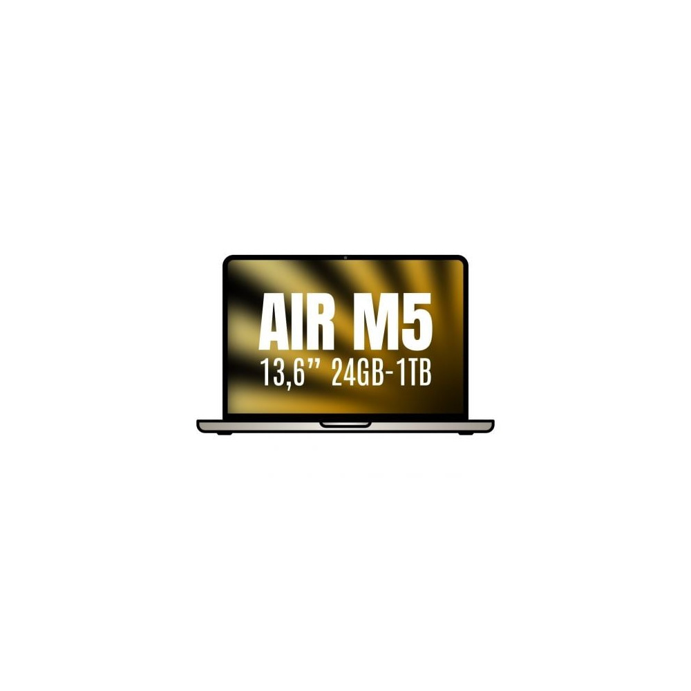 Apple Macbook Air 13,6'/ M5 10-Core CPU/ 24GB/ 1TB SSD/ 10-Core GPU/ Blanco Estrella