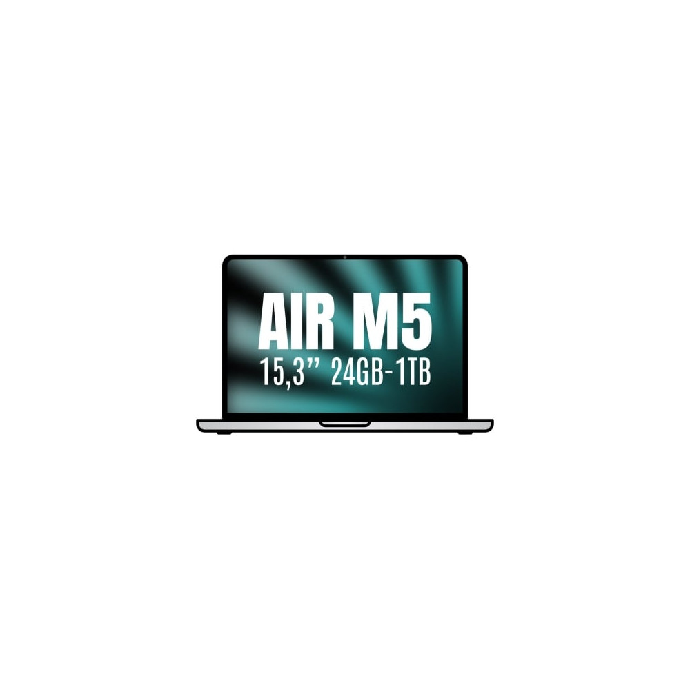 Apple Macbook Air 15,3'/ M5 10-Core CPU/ 24GB/ 1TB SSD/ 10-Core GPU/ Plata