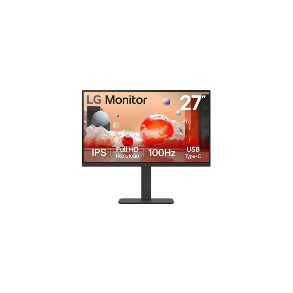 Monitor Profesional LG 27BA750-B 27'/ Full HD/ Multimedia/ Regulable en altura/ Negro | Monitores