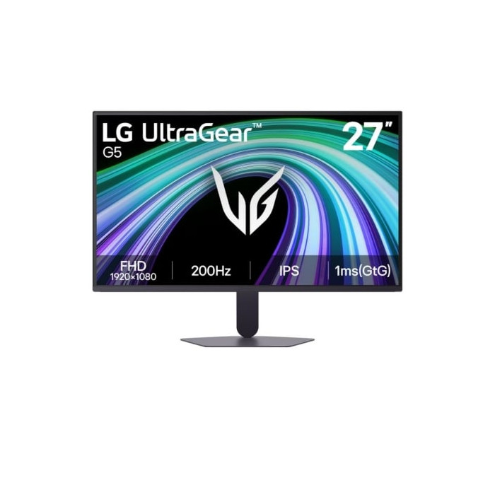Monitor Gaming LG UltraGear G5 27G523B-B 27'/ Full HD/ 1ms/ 200Hz/ IPS/ Negro | Monitores
