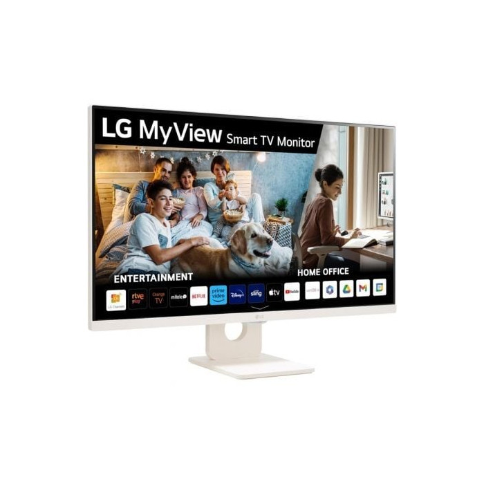 Smart Monitor LG MyView 32SR50F-W 31.5'/ Full HD/ Multimedia/ Smart TV/ Blanco | Monitores