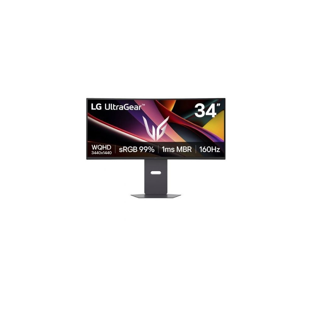 Monitor Gaming Ultrapanorámico Curvo LG UltraGear 34G600A-B 34'/ UWQHD/ Multimedia/ 5ms/ 160Hz/ VA/ Regulable en Altura/ Negro |