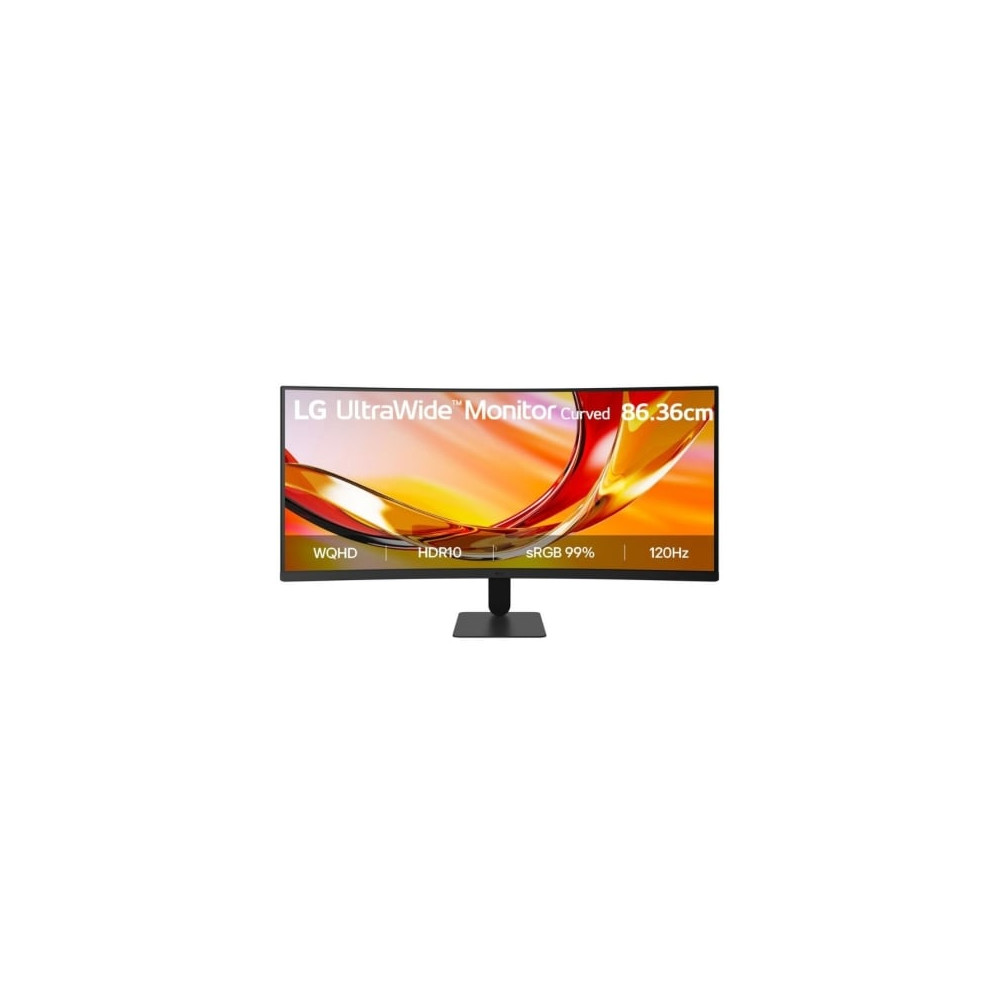 Monitor Profesional Ultrapanorámico Curvo LG 34U601B-B 34'/ WQHD/ Negro | Monitores
