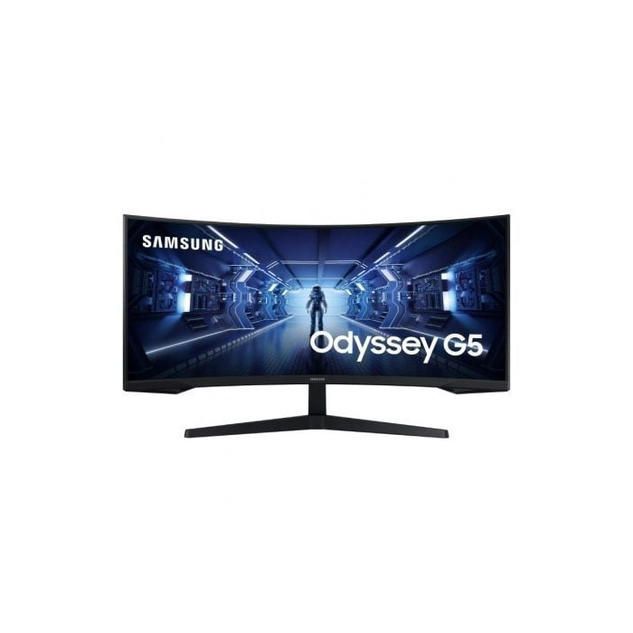 Monitor Gaming Ultrapanorámico Curvo Samsung Odyssey G5 LC34G55TWWP 34'/ UWQHD/ 1ms/ 165Hz/ VA/ Negro | Monitores