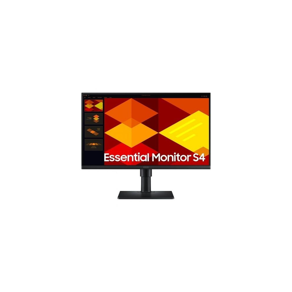 Monitor Profesional Samsung Essential Monitor S4 S40GD S24D402GAU/ 24'/ Full HD/ Regulable en altura/ Negro | Monitores