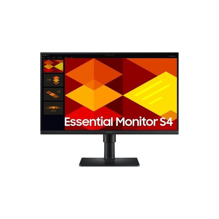 Monitor Profesional Samsung Essential Monitor S4 S40GD S24D402GAU/ 24'/ Full HD/ Regulable en altura/ Negro | Monitores