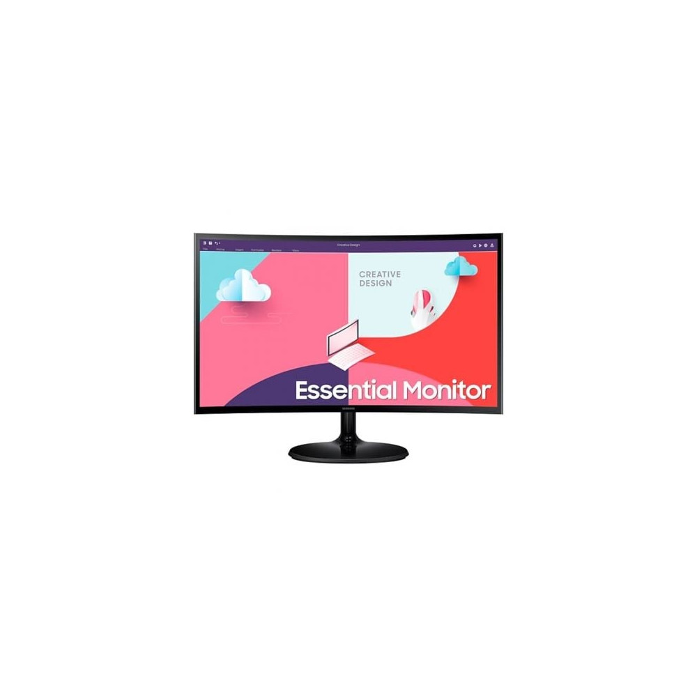 Monitor Profesional Curvo Samsung Essential Monitor S36C S27C364EAU/ 27'/ Full HD/ Negro | Monitores