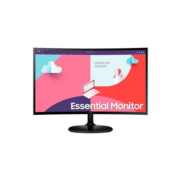 Monitor Profesional Curvo Samsung Essential Monitor S36C S27C364EAU/ 27'/ Full HD/ Negro | Monitores