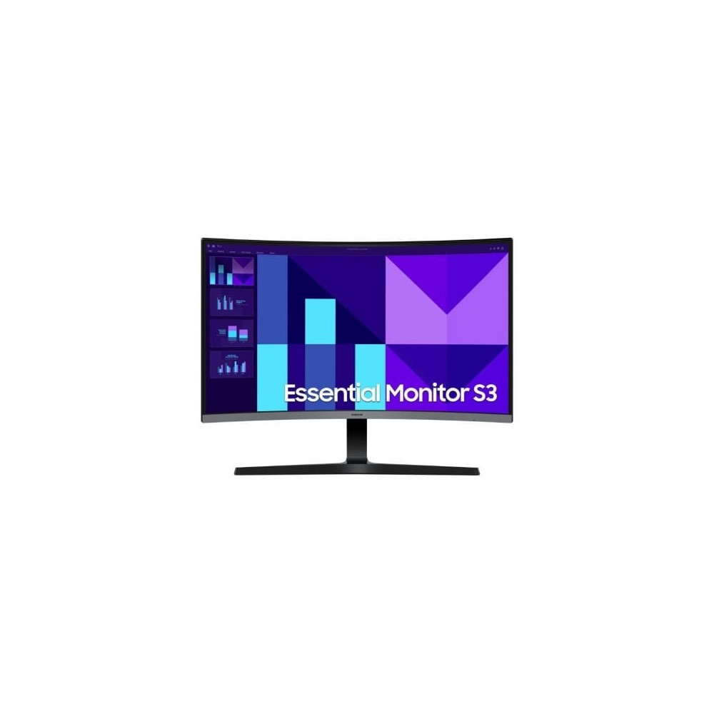 Monitor Profesional Curvo Samsung Essential S3 S39GD S27D392GAU 27'/ Full HD/ Negro y Plata | Monitores