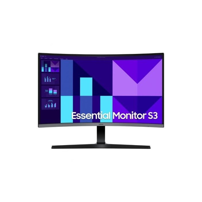 Monitor Profesional Curvo Samsung Essential S3 S39GD S27D392GAU 27'/ Full HD/ Negro y Plata | Monitores