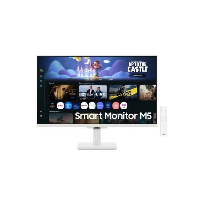 Smart Monitor Samsung M5 S27FM501EU 27'/ Full HD/ Multimedia/ Smart TV/ Blanco | Monitores