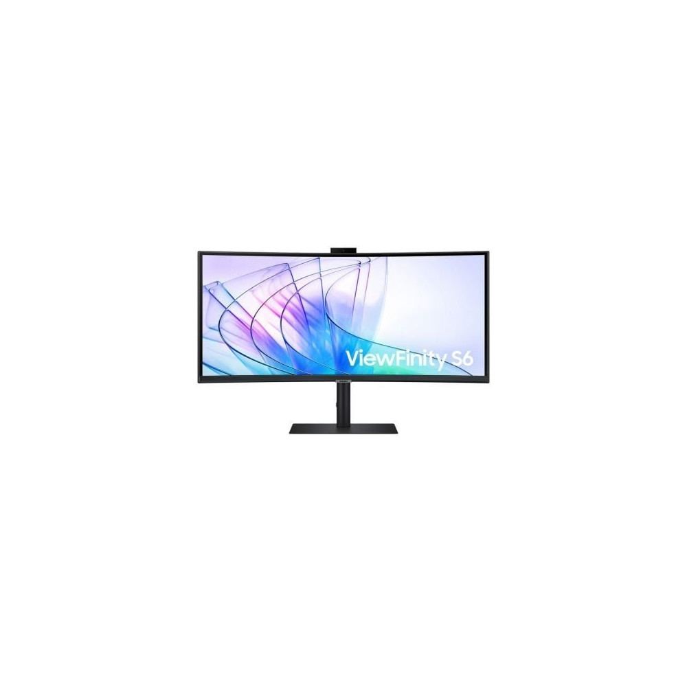 Monitor Profesional Ultrapanorámico Curvo Samsung ViewFinity S6 S34C652VAU 34'/ UWQHD/ Webcam/ Multimedia/ Regulable en Altura/ 