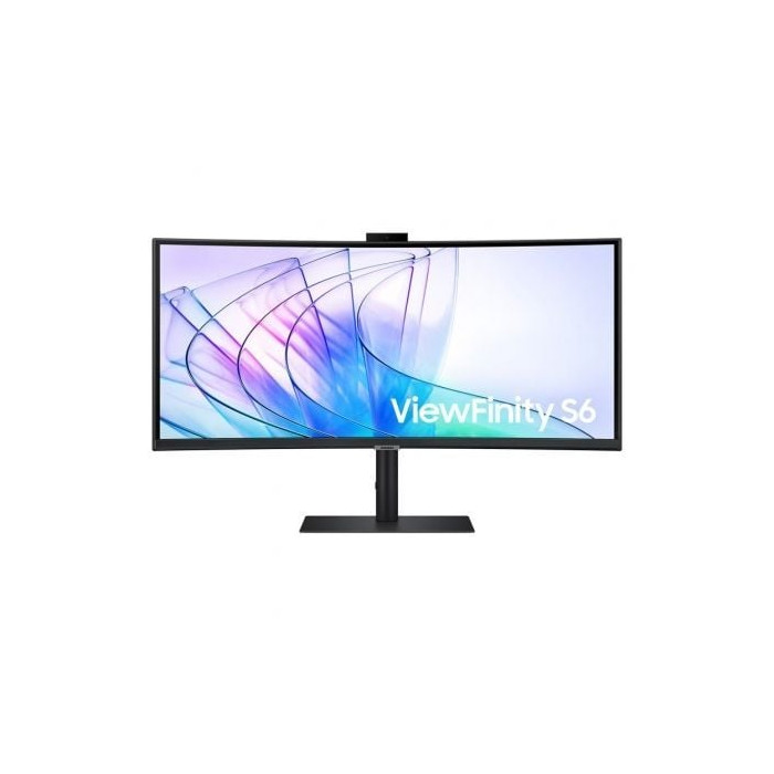 Monitor Profesional Ultrapanorámico Curvo Samsung ViewFinity S6 S34C652VAU 34'/ UWQHD/ Webcam/ Multimedia/ Regulable en Altura/ 