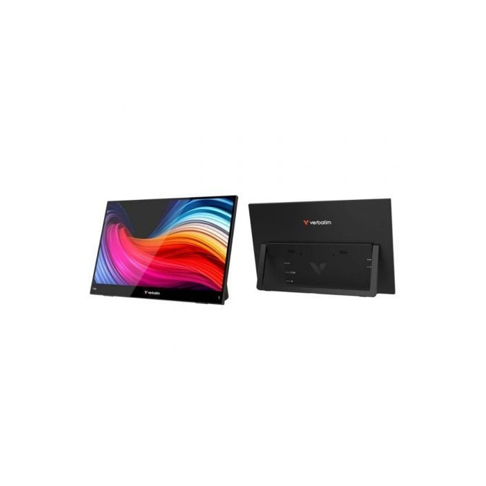 Monitor Portátil Táctil Verbatim Touch Light 14'/ Full HD/ Multimedia/ Negro | Monitores