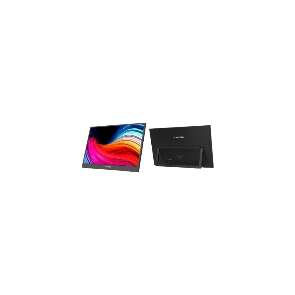 Monitor Portátil Verbatim Non-Touch Light 15.6'/ Full HD/ Multimedia/ Negro | Monitores