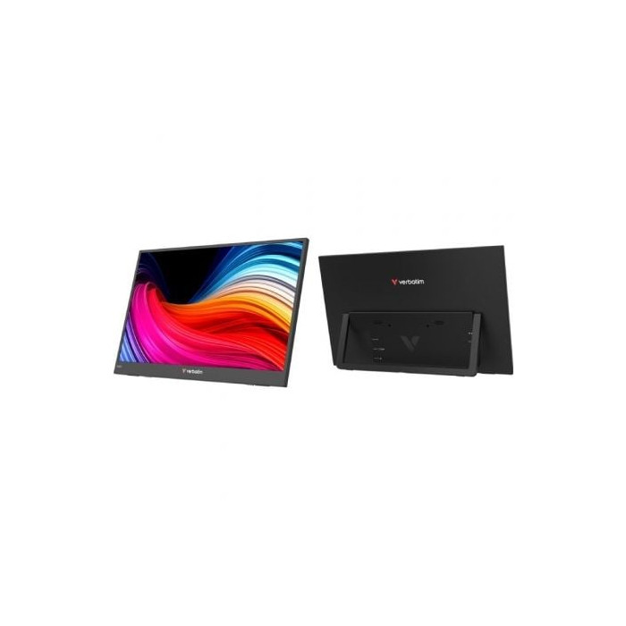 Monitor Portátil Verbatim Non-Touch Light 15.6'/ Full HD/ Multimedia/ Negro | Monitores