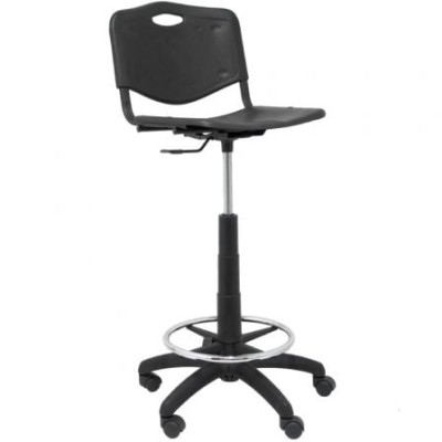 Taburete Piqueras y Crespo Robledo PVC T26GNI840RN/ Negro | Sillas