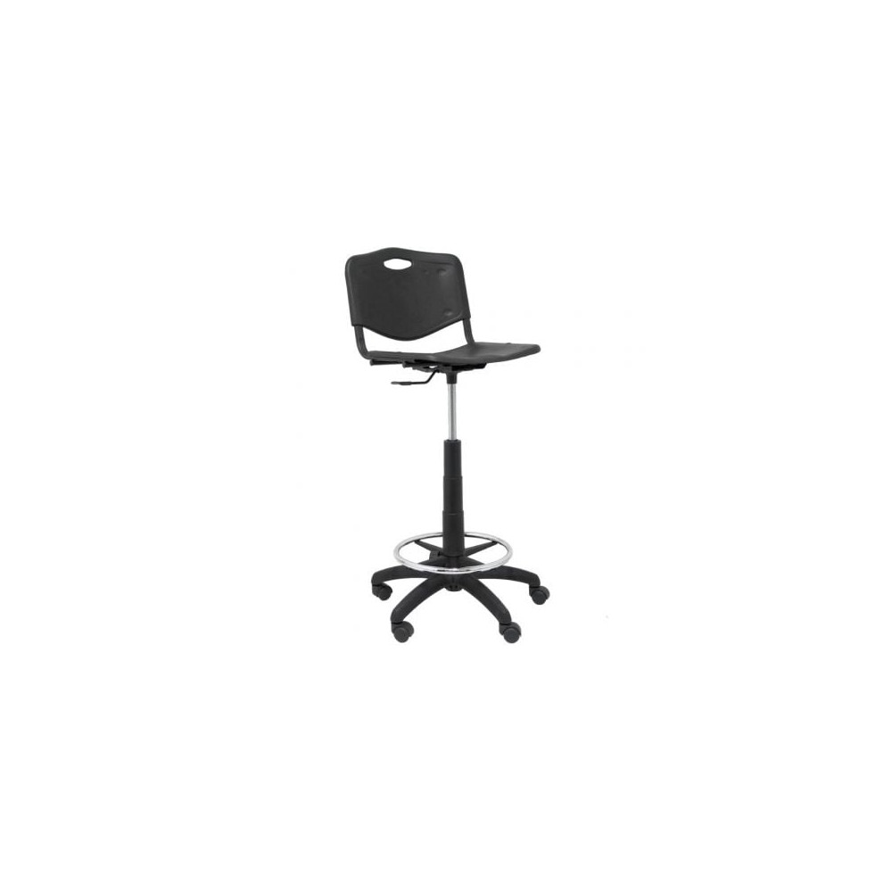 Taburete Piqueras y Crespo Robledo PVC T26GNI840RN/ Negro | Sillas