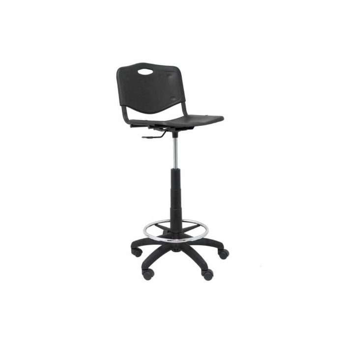 Taburete Piqueras y Crespo Robledo PVC T26GNI840RN/ Negro | Sillas