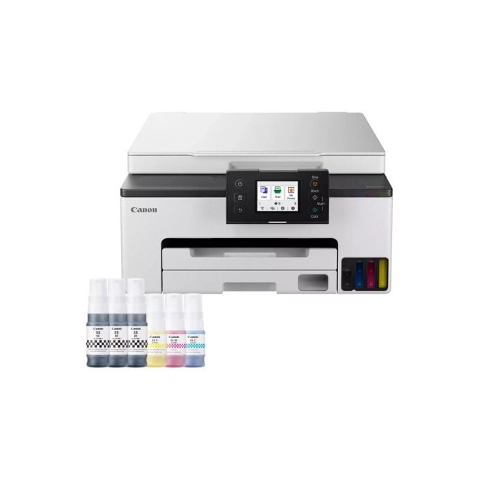 Multifunción Recargable Canon MAXIFY GX1050 MegaTank 3 en 1 WiFi/ Dúplex/ Pack impresora + consumibles XL/ Blanca | Multifuncion