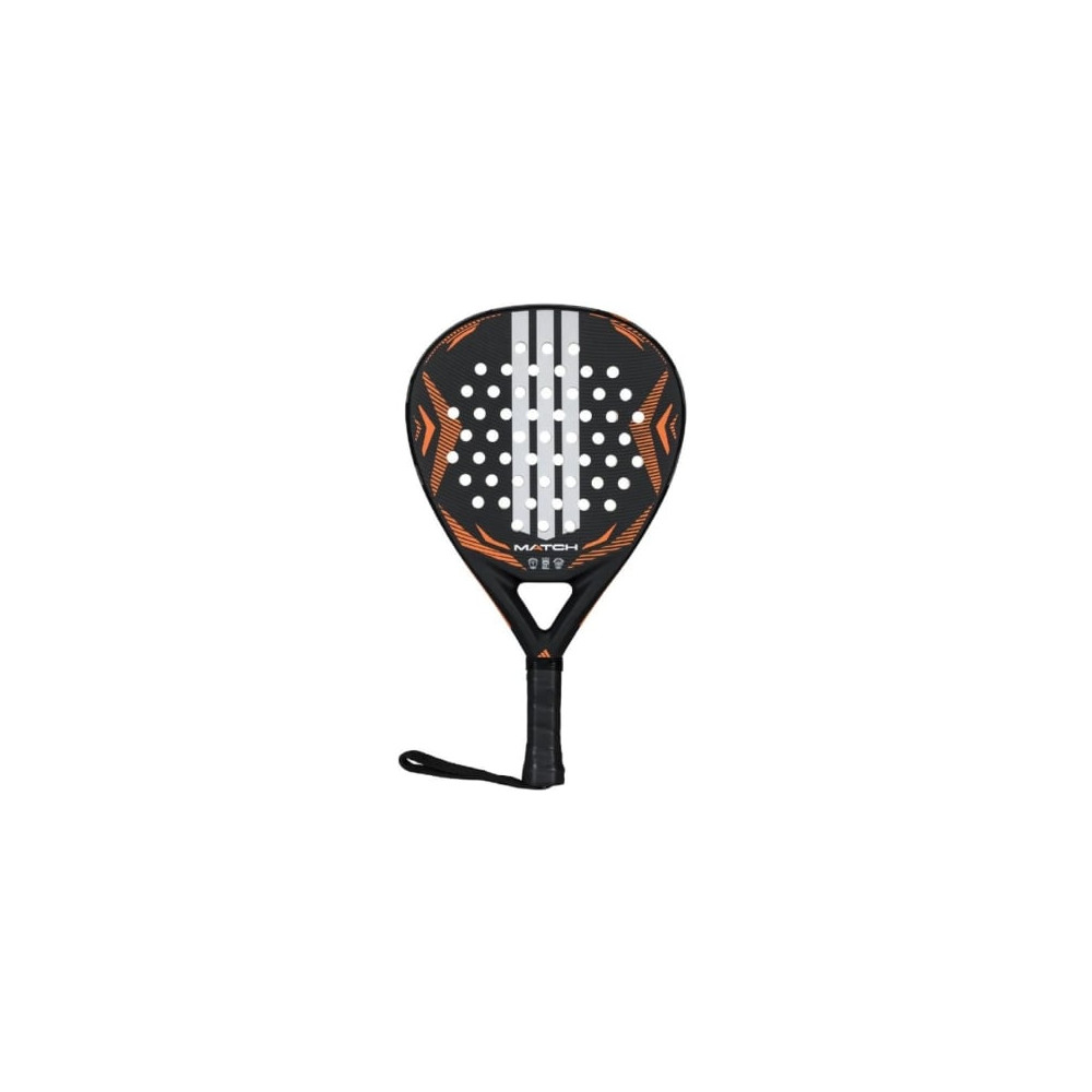 Pala de Pádel Adidas Match 3.5 2026/ Negra y Naranja | Pádel