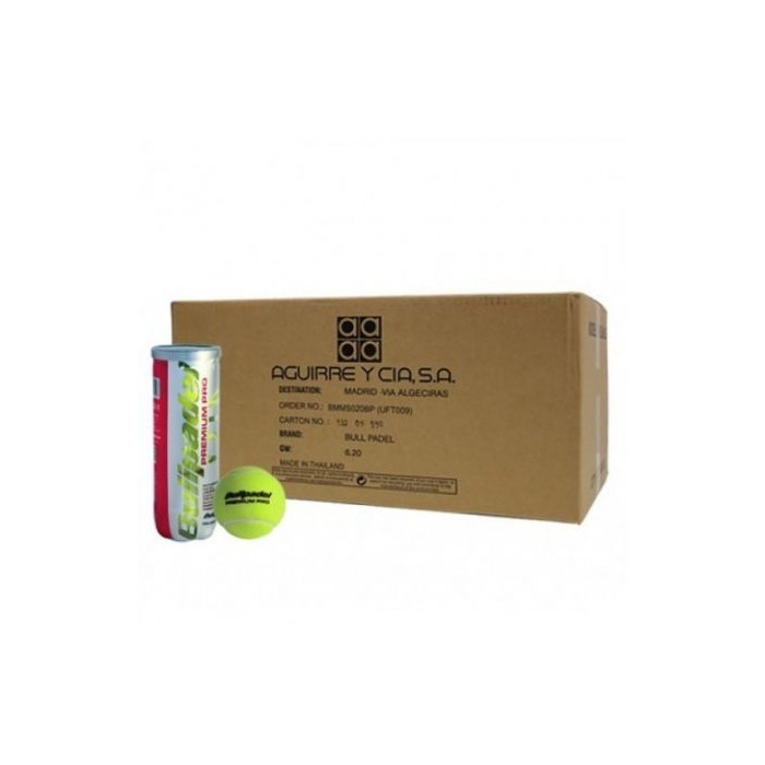 Cajón Bolas Bullpadel Premium Pro/ 24 packs de 3 unidades | Pádel