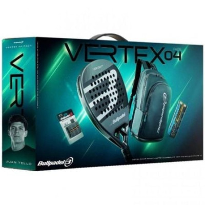 Pack Pala de Pádel Bullpadel Vertex 04 Comfort Pro Line 2026/ Incluye 3 Accesorios | Pádel