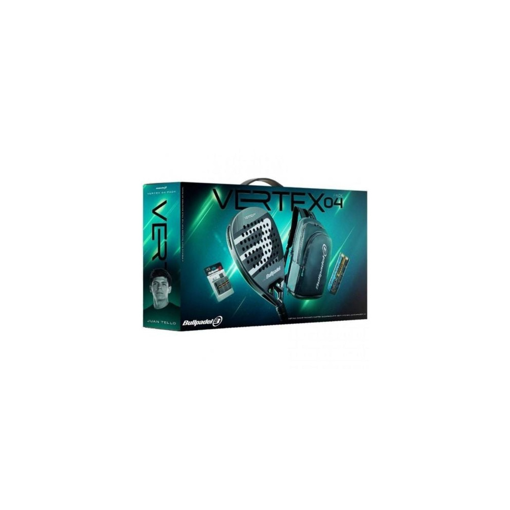 Pack Pala de Pádel Bullpadel Vertex 04 Comfort Pro Line 2026/ Incluye 3 Accesorios | Pádel