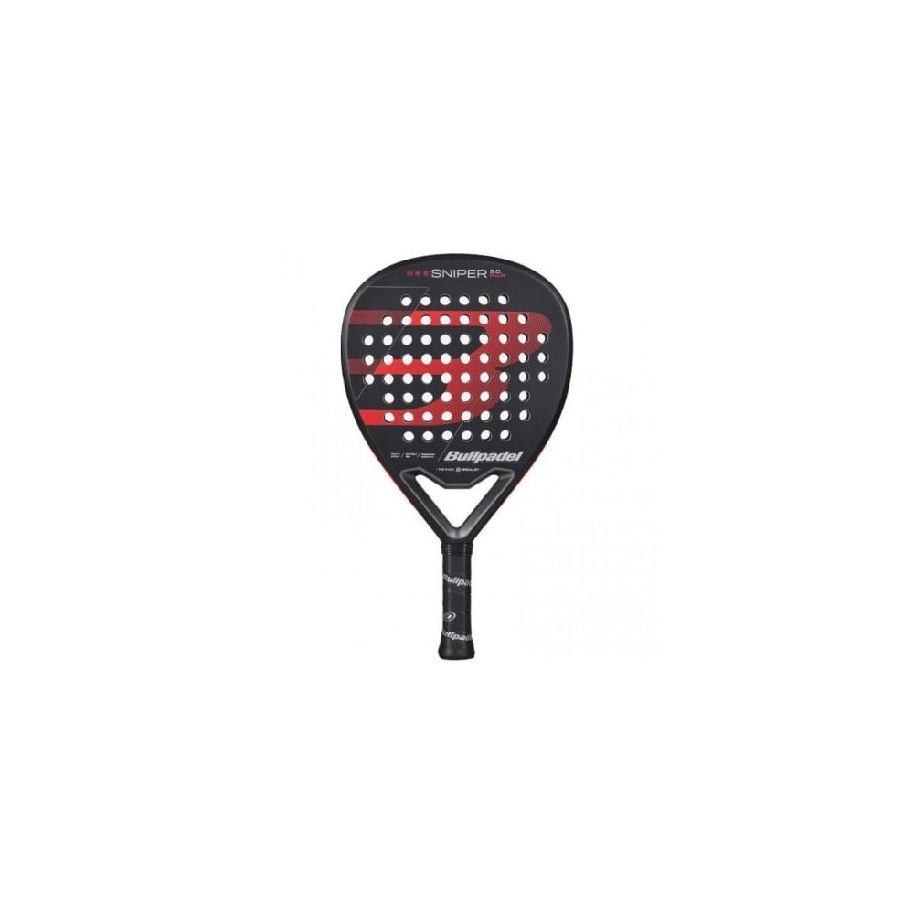 Pala de Pádel Bullpadel Sniper 2.0 Power 2026/ Negra y Roja | Pádel