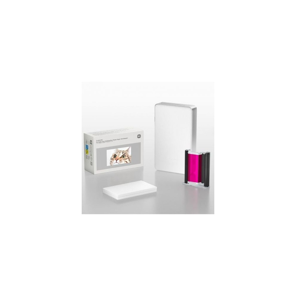 Papel Fotográfico para Sublimación Xiaomi Portable Dye-Sublimation Photo Paper/ 5 x 7.6cm/ 20 Hojas | Papel de Impresión