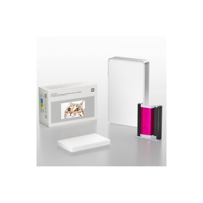 Papel Fotográfico para Sublimación Xiaomi Portable Dye-Sublimation Photo Paper/ 5 x 7.6cm/ 20 Hojas | Papel de Impresión