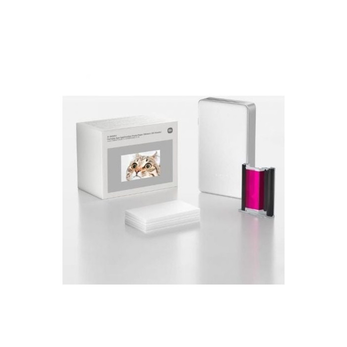 Papel Fotográfico para Sublimación Xiaomi Portable Dye-Sublimation Photo Paper Stickers/ 5 x 7.6cm/ 50 Hojas | Papel de Impresió