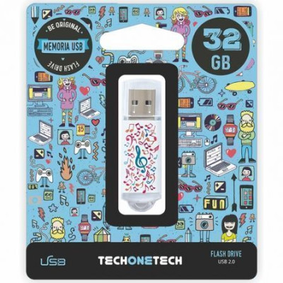 Pendrive 32GB Tech One Tech Music Dream USB 2.0 | Memorias USB