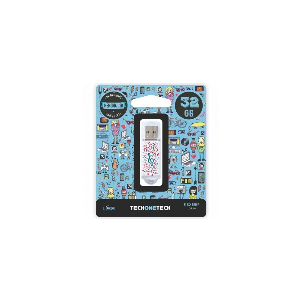 Pendrive 32GB Tech One Tech Music Dream USB 2.0 | Memorias USB
