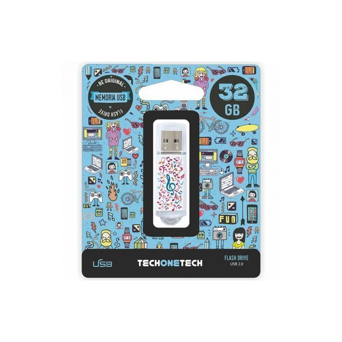 Pendrive 32GB Tech One Tech Music Dream USB 2.0 | Memorias USB