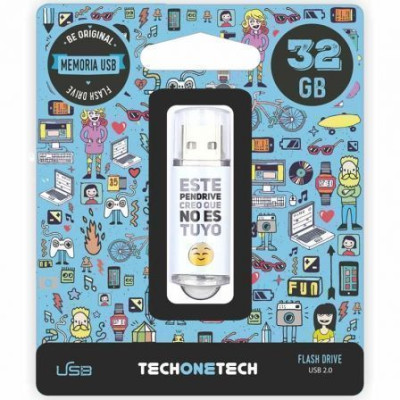 Pendrive 32GB Tech One Tech No Es Tuyo USB 2.0 | Memorias USB