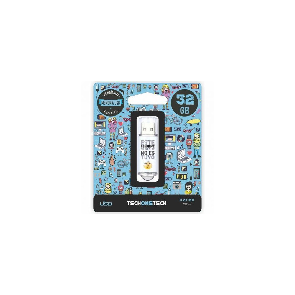 Pendrive 32GB Tech One Tech No Es Tuyo USB 2.0 | Memorias USB