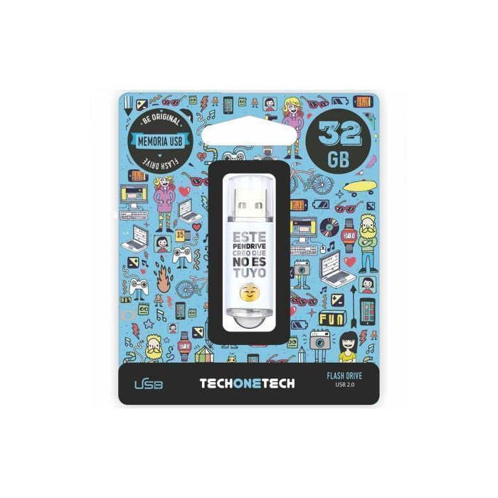 Pendrive 32GB Tech One Tech No Es Tuyo USB 2.0 | Memorias USB