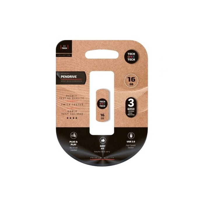 Pendrive 16GB Tech One Tech Pro Smart Clip USB 2.0 | Memorias USB