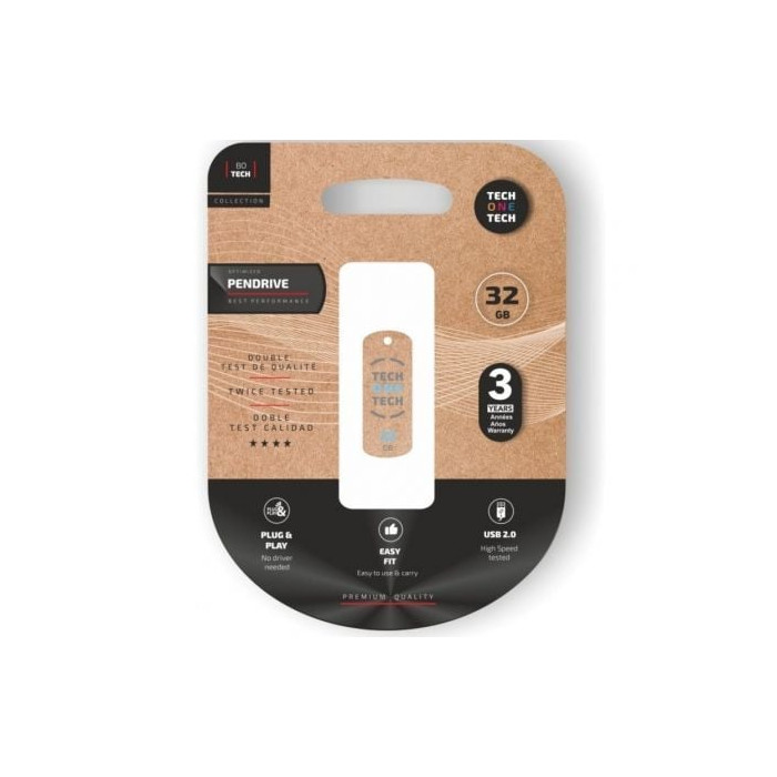 Pendrive 32GB Tech One Tech Pro Smart Clip Tech USB 2.0 | Memorias USB