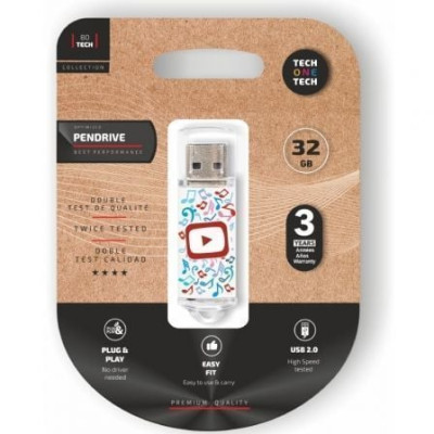 Pendrive 32GB Tech One Tech Video Dream USB 2.0 | Memorias USB