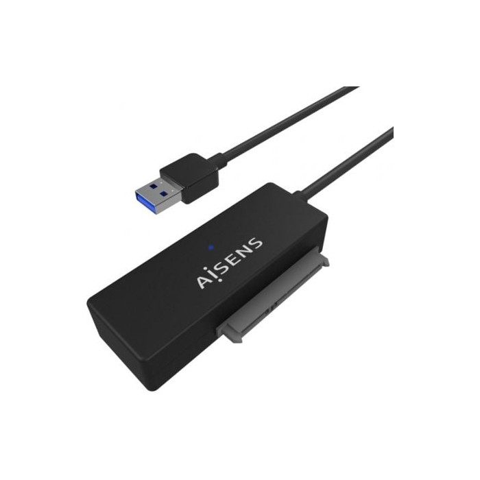 Adaptador para Discos Duros 2.5'/3.5' Aisens ASE-35A01B/ USB 3.0 - SATA/ con Alimentador | Cajas Externas
