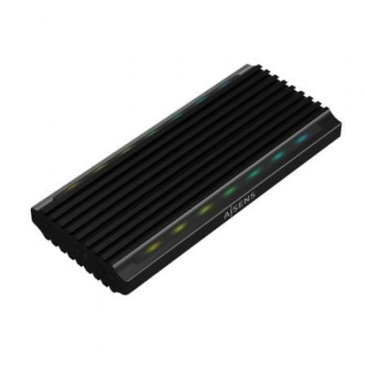 Caja Externa para Disco SSD M.2 SATA/NVMe Aisens ASM2-RGB012B/ USB 3.2/ Sin tornillos | Cajas Externas