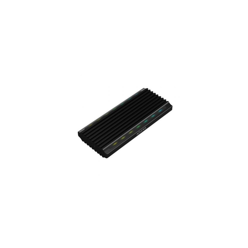 Caja Externa para Disco SSD M.2 SATA/NVMe Aisens ASM2-RGB012B/ USB 3.2/ Sin tornillos | Cajas Externas