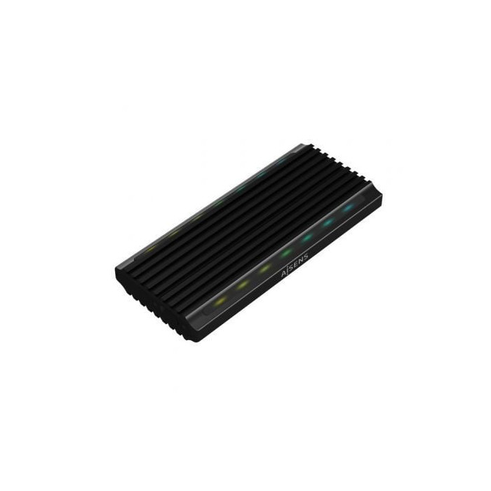 Caja Externa para Disco SSD M.2 SATA/NVMe Aisens ASM2-RGB012B/ USB 3.2/ Sin tornillos | Cajas Externas