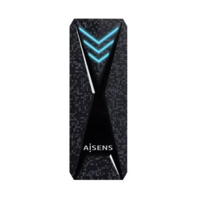 Caja Externa para Disco SSD M.2 NVMe Aisens ASM2-RGB013B/ USB 3.2 Gen2/ Sin Tornillos | Cajas Externas