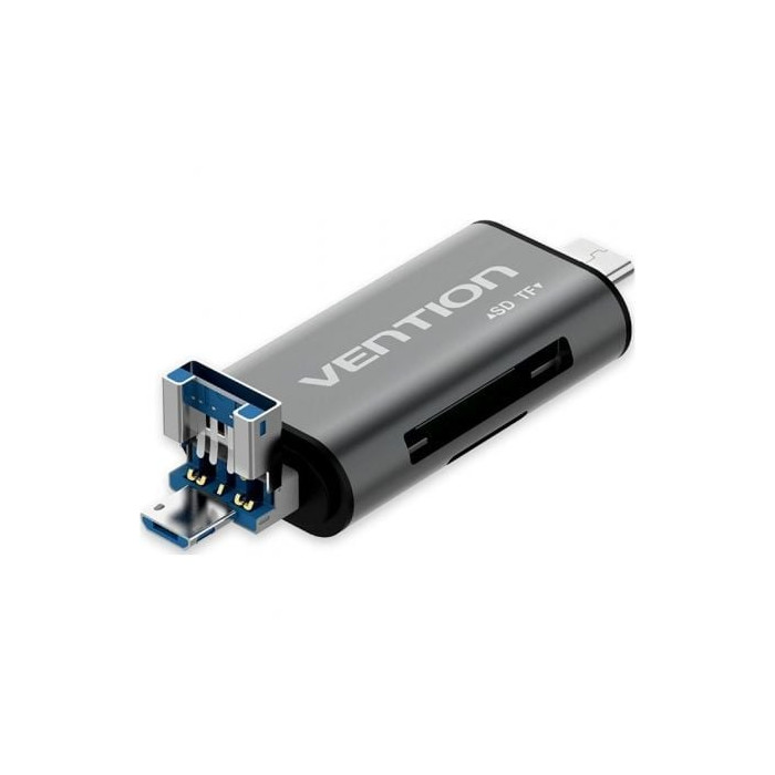 Lector de Tarjetas Externo Vention CCHH0/ USB 3.0 | Lectores de Tarjetas